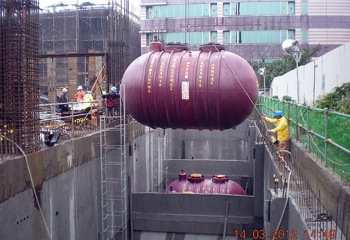 台哥大IDC機房緊急供電雙壁油槽安裝